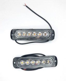 Габаритные фонари I-CL-6LED-R 12-24V (110x27мм) красные I-CL-6LED-R фото