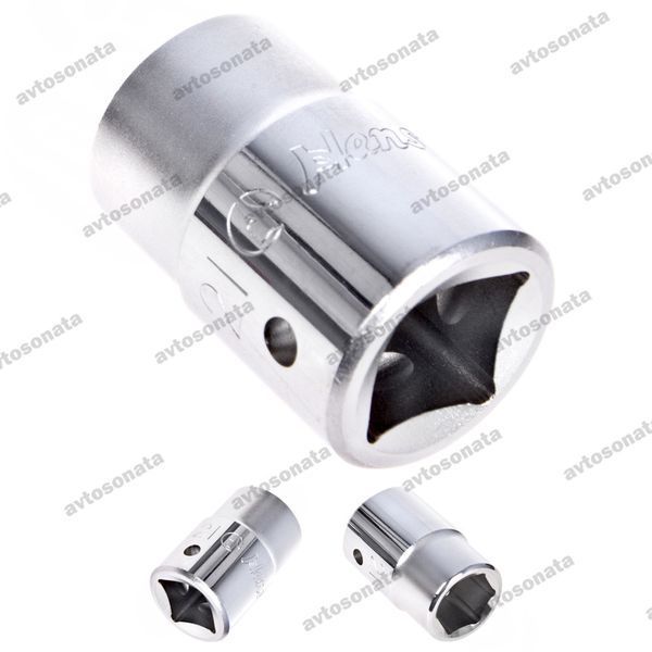 Головка торцева 3/4" DR 6-гр. 17мм HANS (6400M17) 6400М17 (5) фото