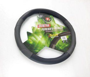 Чохол на кермо 3978-BK/GY-XL чорний/сірий IDS-3978-BK/GY-XL фото