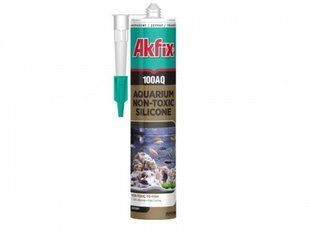 Герметик силіконовий акваріумний 100AQ 280мл / 340гр прозорий Akfix 54014/SA080 фото
