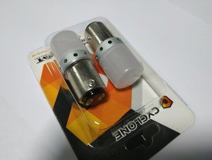 Лампочка 12-24V з велик. цок. 9LED 2-х конт. S25-070 3030-9 600Lumen S25-070 фото