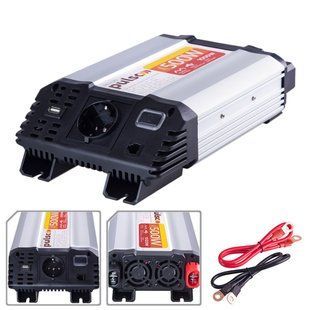Перетворювач напруги 12V-220V 500W IMU-520 модифікована хвиля/USB-5VDC2A IMU-520 (12) фото
