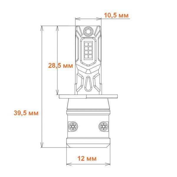 Світлодіодні лампи H3 Nextone L7 LED/12V/15W/6000Lm/6000K H3 Nextone L7 фото