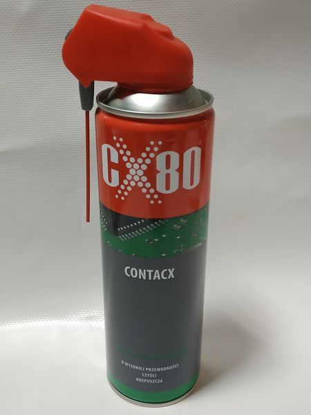 Очисник електронних контактів CX-80/500ml "Duo" - спрей з подвійним аплікатором Contacx CX-80 Duo (12) фото