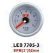 Тахометр стрілочний 7705-3 12V/d52мм 7705-3 LED фото 3