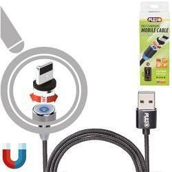 Кабель магнитный MC-2302L BK USB-Lightning 2,4А, 2м черный (только зарядка) MC-2302L BK фото