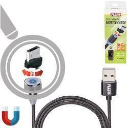 Кабель магнитный MC-2302M BK USB-MicroUSB 2,4А, 2м черный (только зарядка) MC-2302M BK фото