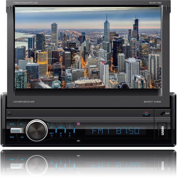 Автомагнитола SHUTTLE SDUM-7060 Black/Multicolor BT MP3/SD/USB/FM SDUM-7060 Black/Multic BT фото