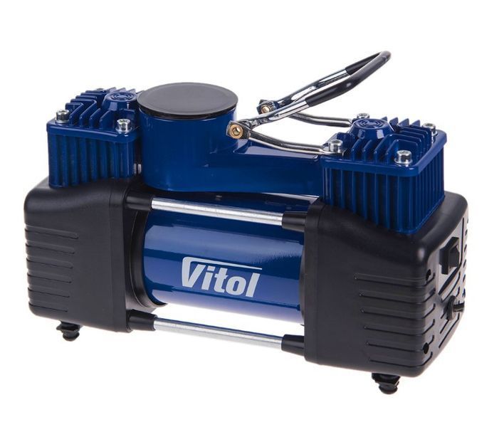 Компрессор VITOL K-72 150psi/25Amp/90л/шл5м/клемы/2цилиндры K-72 (4) фото