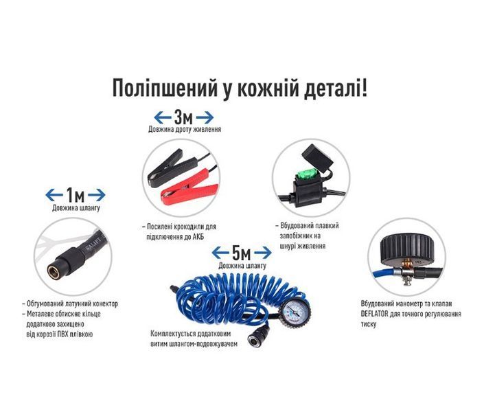 Компрессор VITOL K-72 150psi/25Amp/90л/шл5м/клемы/2цилиндры K-72 (4) фото
