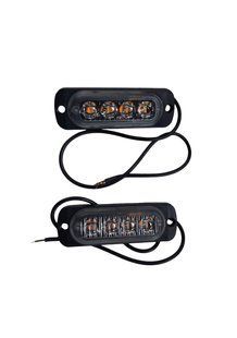 Габаритні ліхтарі I-CL-4LED-Y 12-24V (85x27мм) жовті I-CL-4LED-Y фото