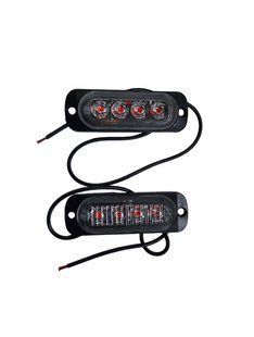Габаритні ліхтарі I-CL-4LED-R 12-24V (85x27мм) червоні I-CL-4LED-R фото